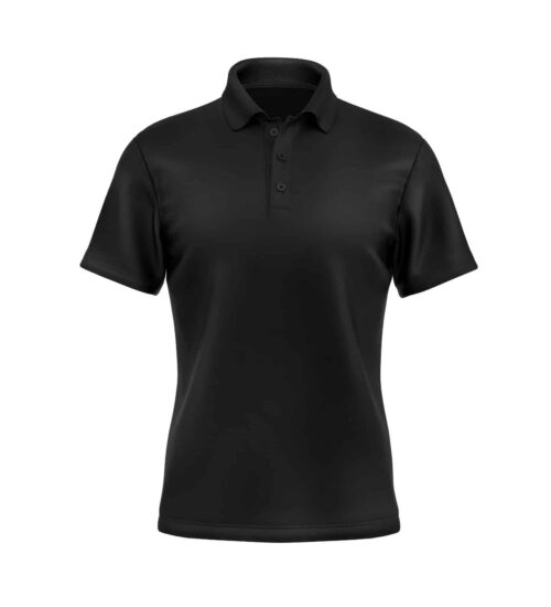 Black Blank Polo-Shirt